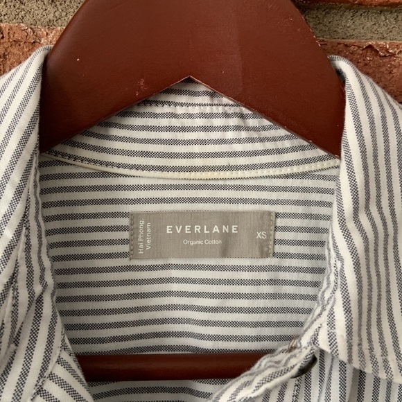 Everlane Oxford Stripe Belted Shirt Dress - Picture 8 of 14